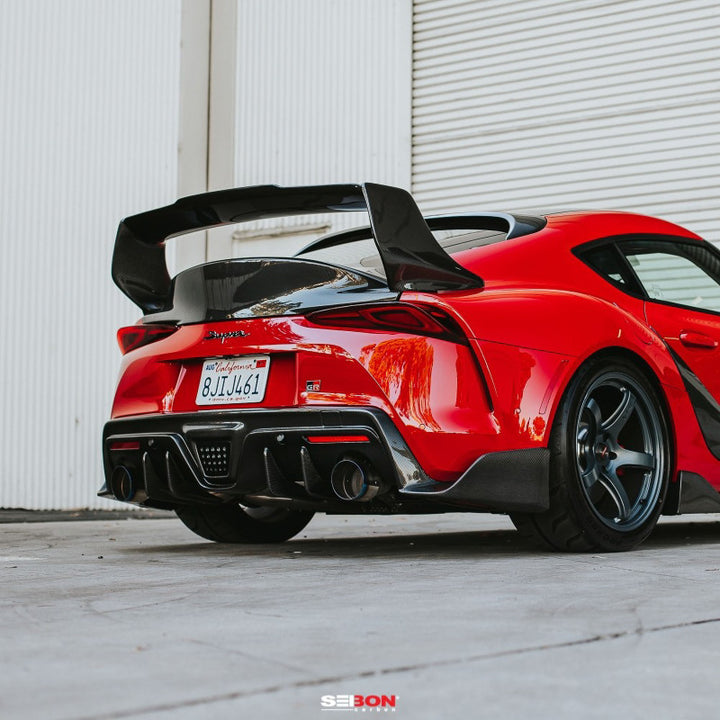 Seibon Carbon Fiber Rear Spoiler for 2020 Toyota Supra TD-Style