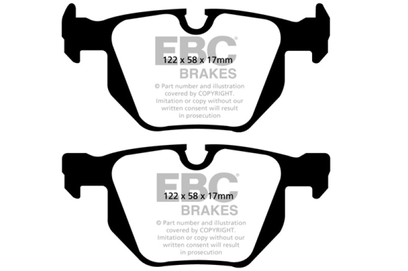 EBC Yellowstuff Rear Brake Pads - BMW X1, 330Ci, 330i 2006-2015