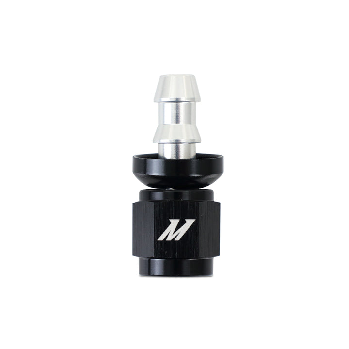 Mishimoto Straight 4AN Push Lock Fitting Silver Black - OneFastShop