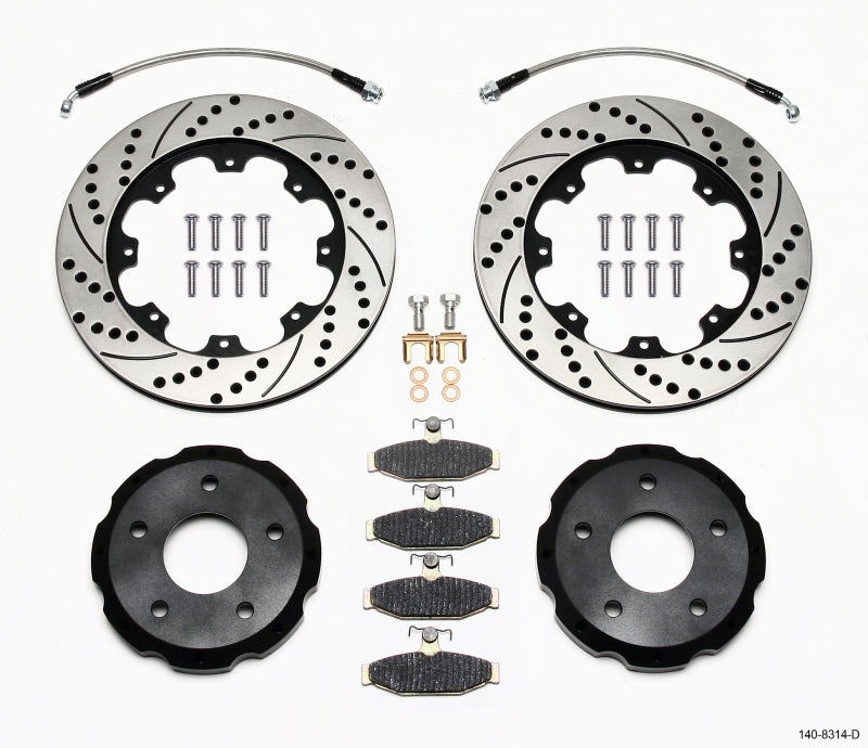 Wilwood Pro-Matrix Rear Kit Drilled 88-96 Corvette C4 Performance Brake Upgrade - OneFastShop