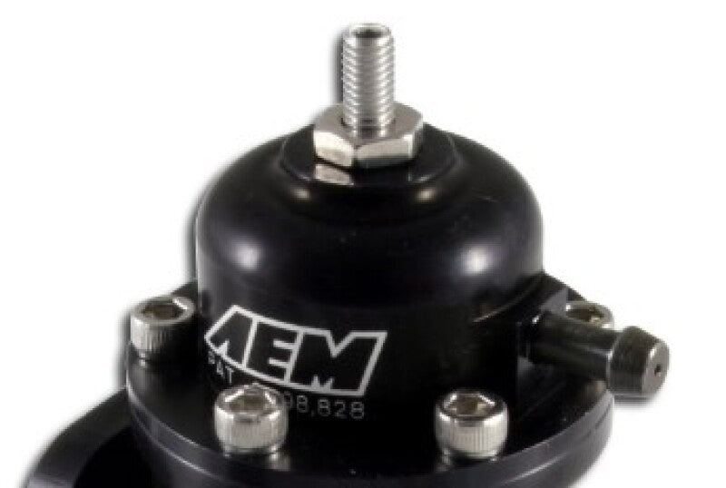 AEM Adjustable Fuel Pressure Regulator for Honda/Acura - Supports up to 1000HP - Black - 94-01 Acura Integra / 90-93 Honda Accord / 92-95 Honda Civic / 99-00 Honda Civic