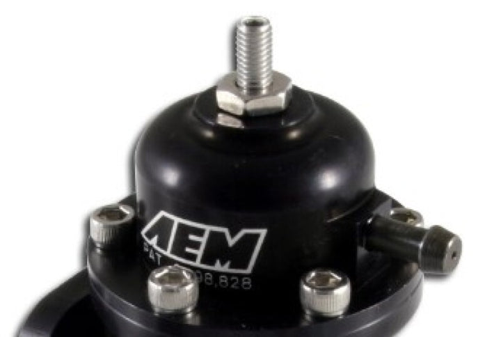 AEM Adjustable Fuel Pressure Regulator for Honda/Acura - Supports up to 1000HP - Black - 94-01 Acura Integra / 90-93 Honda Accord / 92-95 Honda Civic / 99-00 Honda Civic