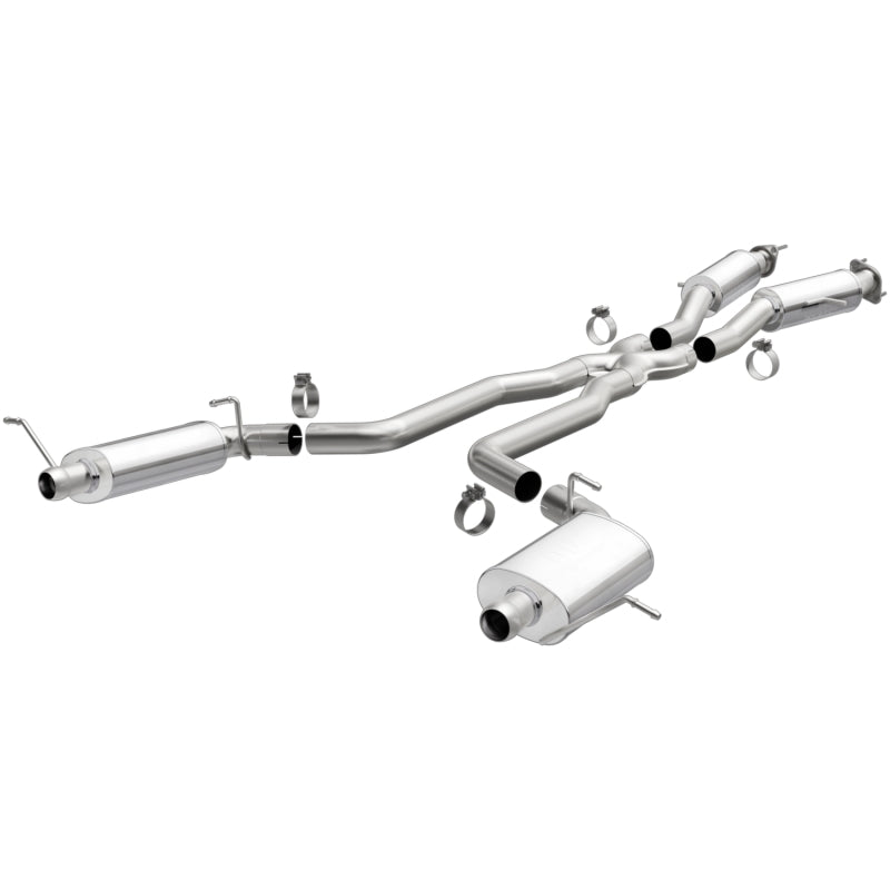 MagnaFlow Stainless Cat Back Exhaust System - Jeep Grand Cherokee V8 6.4L Dual Split Rear Exit - OneFastShop