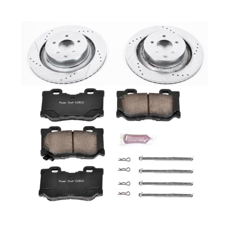 Power Stop Z23 Evolution Sport Rear Brake Kit – for Infiniti G37 2008–2013 - OneFastShop