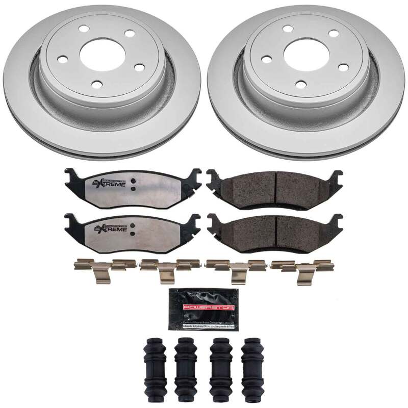 PowerStop Z36 Truck & Tow Rear Coated Brake Kit - Ram 1500 / Dodge Durango / Chrysler Aspen 2002-2024