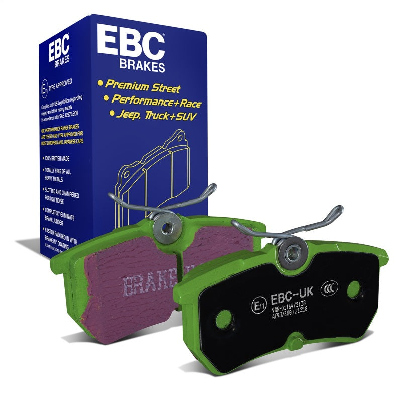 EBC Greenstuff Rear Brake Pads - Ford Fiesta / Focus 2000-2019