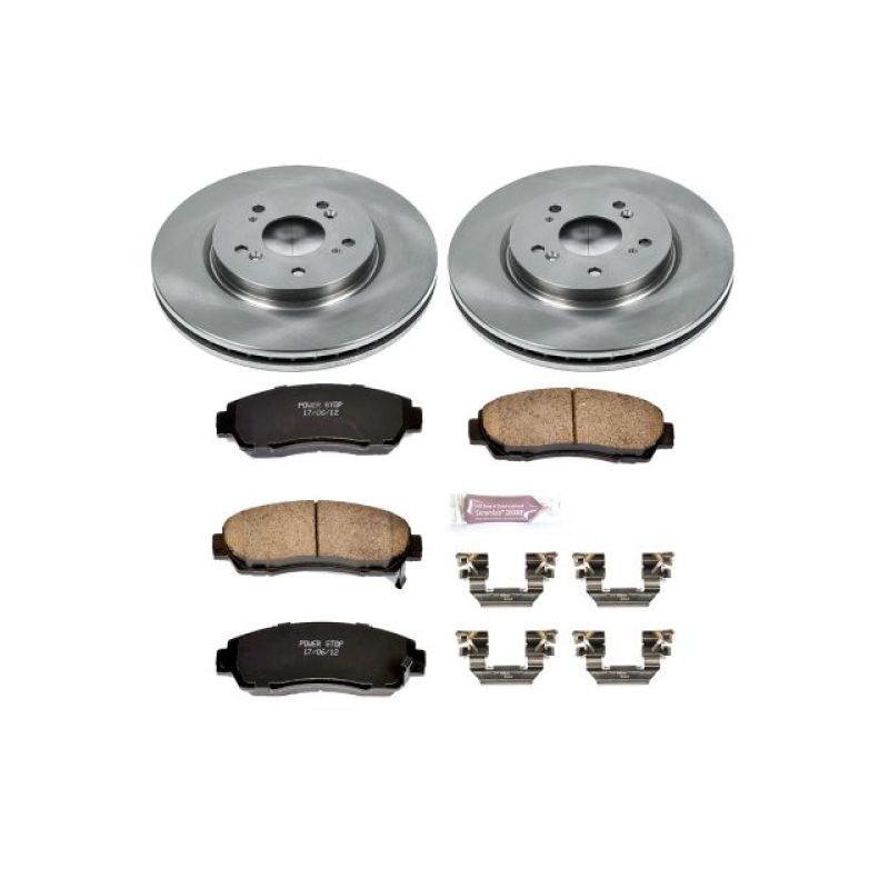 PowerStop Front Autospecialty Brake Kit with Z17 Pads for 07-12 Acura RDX - OneFastShop