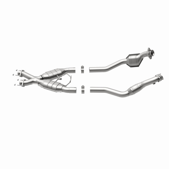 Magnaflow Conv DF Mustang X-Pipe 94-95 Street Direct-Fit for 1994-1995 Ford Mustang GT GTS SVT Cobra