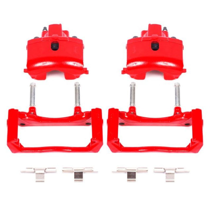 PowerStop Rear Red Calipers with Brackets - Pair for 07-09 Chrysler Aspen - OneFastShop