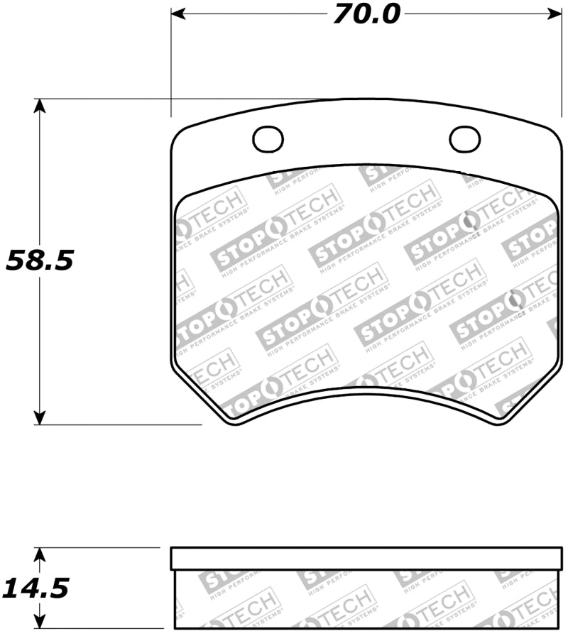 Stoptech Street Touring Brake Pads with Low-Dust Formula - Ford Mustang GT Bullitt/Mach 1/SVT Cobra/Mustang SVT Cobra 10th Anniversary/ SVT Cobra R - OneFastShop