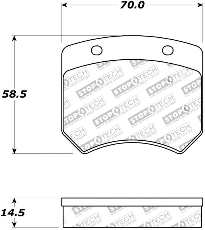 Stoptech Street Touring Brake Pads with Low-Dust Formula - Ford Mustang GT Bullitt/Mach 1/SVT Cobra/Mustang SVT Cobra 10th Anniversary/ SVT Cobra R - OneFastShop