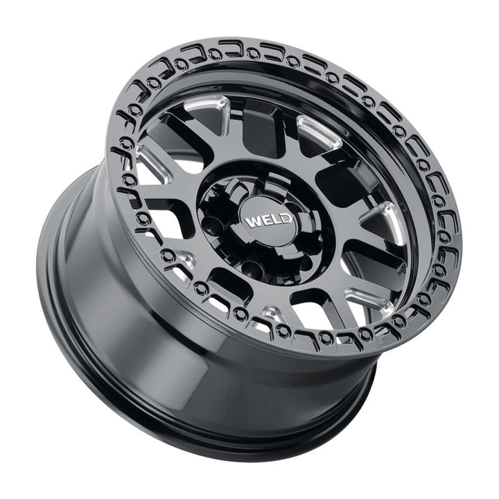Weld Off-Road W105 Cinch Wheel 17x9.0 for 6x135/6x139.7 ET-12 BS4.50 Gloss Black MIL (106.1) - OneFastShop