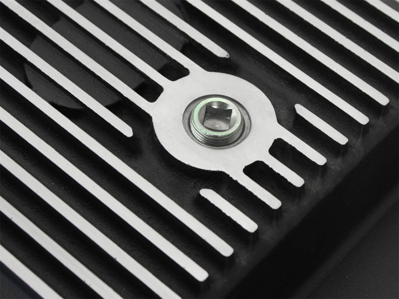 Afe Power Transmission Pan Black Machined for Ford 6R140 V8 6.7L Trucks 11-14