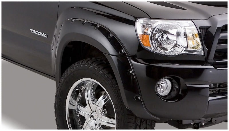 Husky Liners Pocket Style Fender Flares 4 Piece Set - Toyota Tacoma 2005-2011 - Matte Black