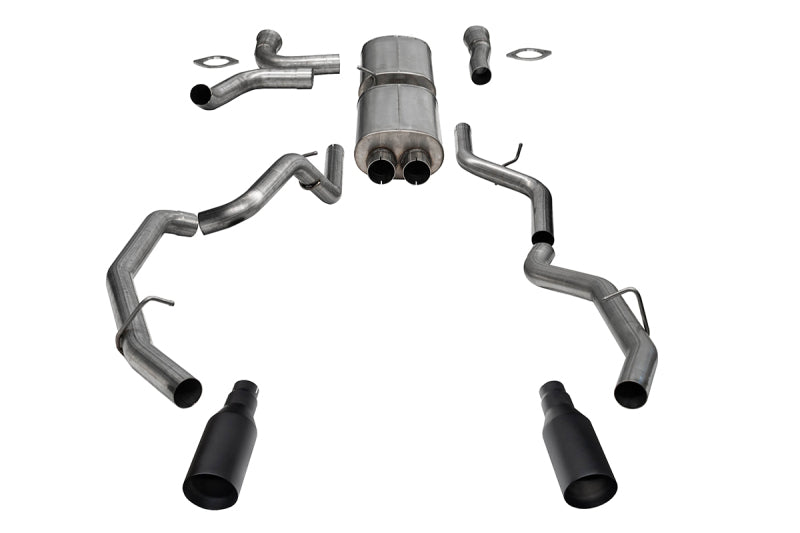 CORSA Black Tip Pro Series Cat-Back Exhaust - Ram 1500 RHO 2025-2026