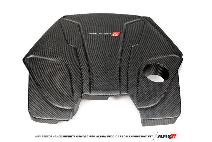 AMS Performance Alpha Matte Carbon Engine Cover for Infiniti Q50/Q60 3.0TT - OneFastShop