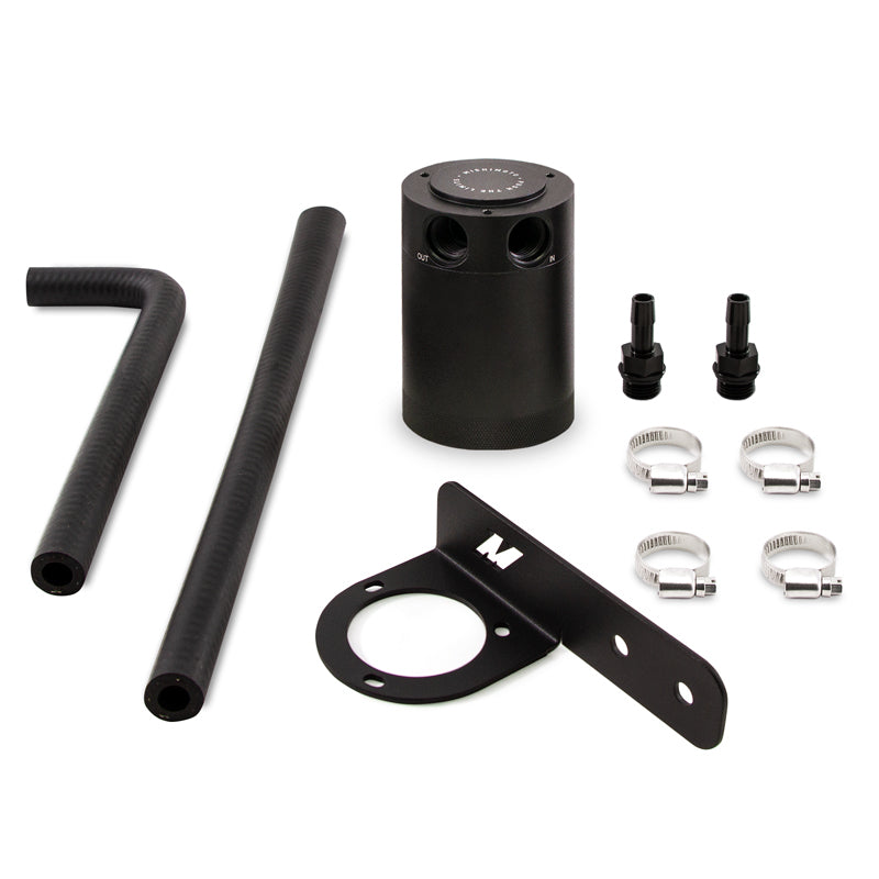 Mishimoto Baffled Oil Catch Can Kit for 2016+ Honda Civic 1.5L Turbo - Black