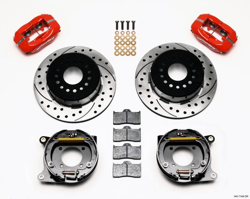 Wilwood Forged Dynalite P/S Park Brake Kit Drilled Red 93-97 Camaro Firebird - OneFastShop
