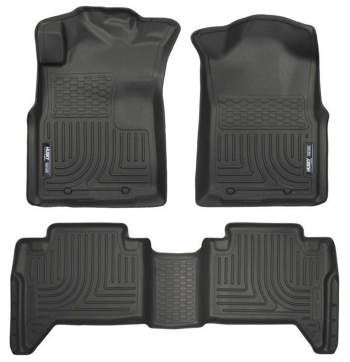 Husky Liners WeatherBeater Combo Black Floor Liners for 05-15 Toyota Tacoma