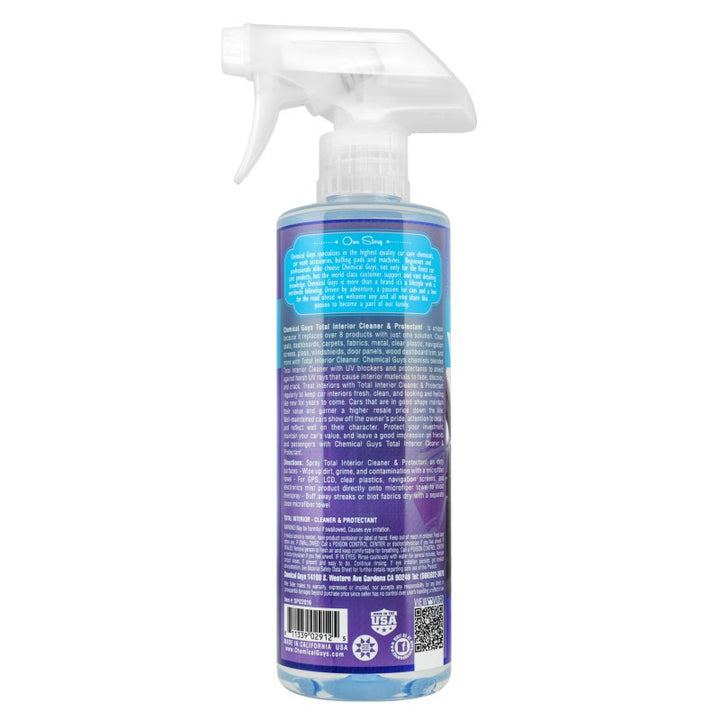 Chemical Guys Total Interior Cleaner & Protectant 16oz - OneFastShop