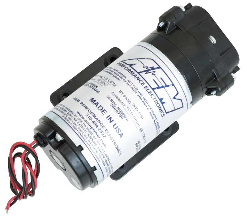 AEM Water / Methanol Injection 6-Amp Recirculation-Style Pump 200psi for One-Gallon Kit **replacemen.