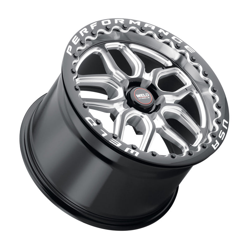 Weld S907 Laguna Beadlock Wheel 18X10 – 5X112 for ET40 Offset BS7.1 Gloss Black MIL Dia 78.1 (S907)