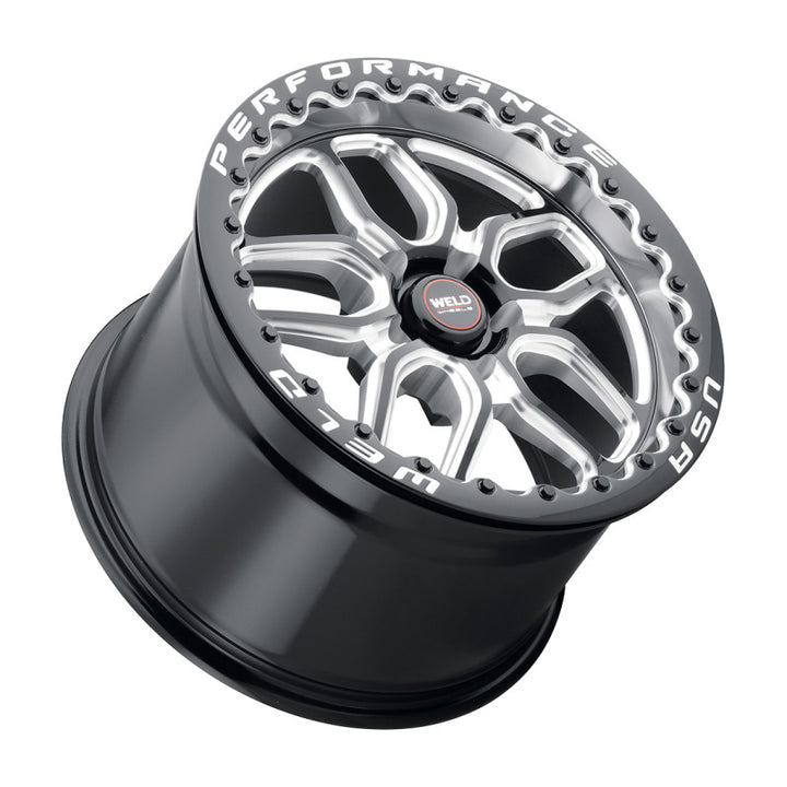 Weld S907 Laguna Beadlock Wheel 18X10 – 5X112 for ET40 Offset BS7.1 Gloss Black MIL Dia 78.1 (S907)