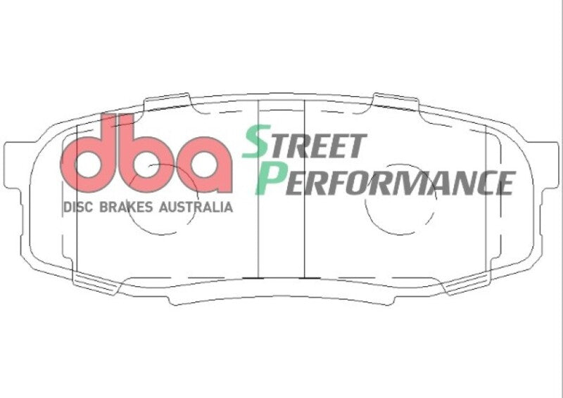 DBA SP Performance Rear Brake Pads Low Dust Low Wear for 2008-2019 Lexus LX570 SUVs - OneFastShop