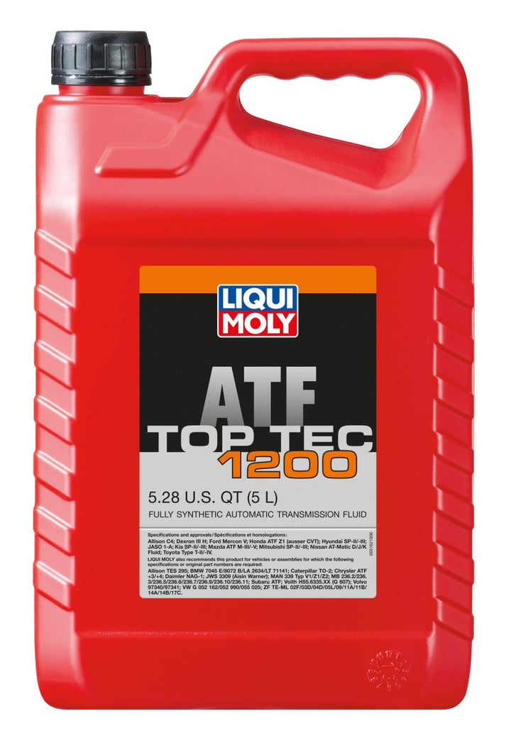 LIQUI MOLY Top Tec ATF 1200 5L Fluid - Compatible with Various Acura, BMW, and Audi Models