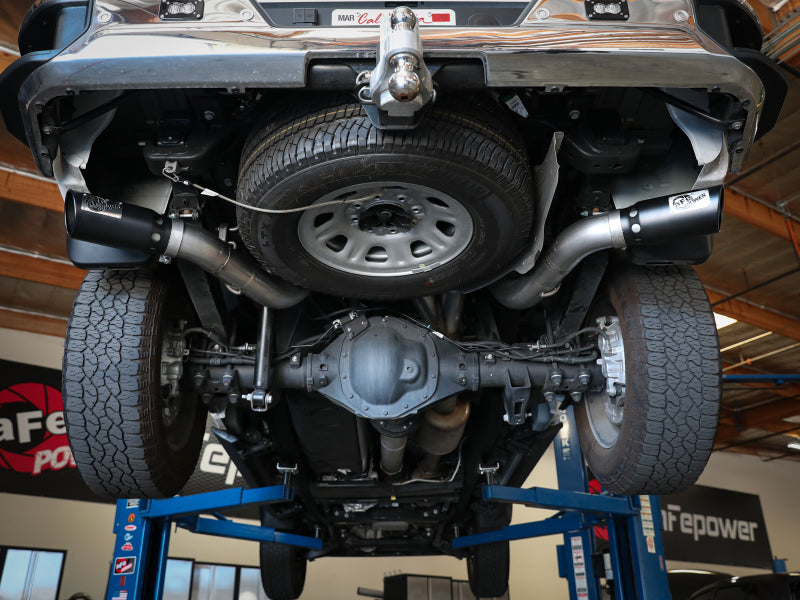 aFe Large Bore-HD 4in 409SS DPF-Back Exhaust - Chevrolet Silverado / GMC Sierra 2500 HD / 3500 HD 6.6L L5P Duramax, image 4