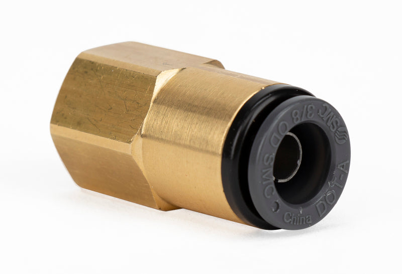Air Lift Straight Female Connector 1/4in FNPT X 3/8in PTC - DOT - SMC# KV2F11-35