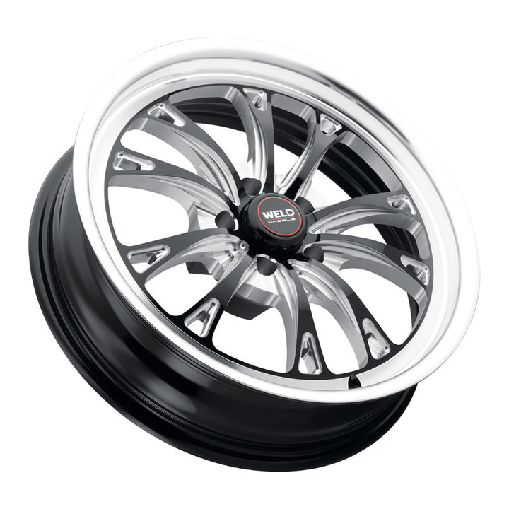 Weld Belmont Drag Wheel 18x5 5x120 BP ET-23 BS2.1 Gloss Black MIL DIA 78.1 (78.1)