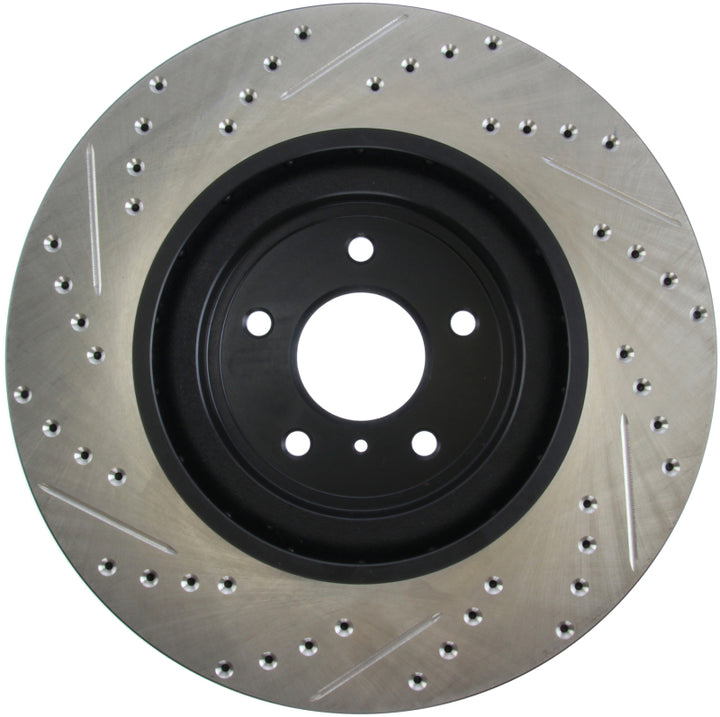 StopTech SportStop Slotted & Drilled Front Left Rotor for Infiniti G37 / Nissan 370Z - OneFastShop