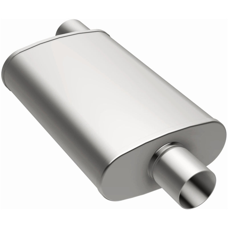 MagnaFlow Performance Exhaust Muffler - Stainless Steel 14X4X9 2.5 O/C - Fits Chevy S10, GMC Sonoma, Toyota Tacoma