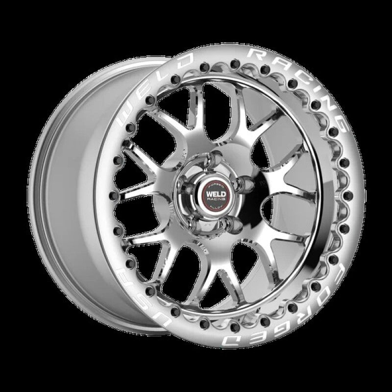 Weld S77 15x10 / 5x135 BP / 5.5 Inch BS (Med Pad) Polished Wheel - Polished SBL MT