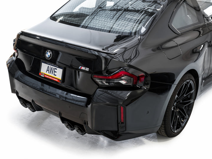 AWE Tuning SwitchPath Edition Exhaust - Diamond Black Tips for 23-24 BMW G87 M2 - OneFastShop