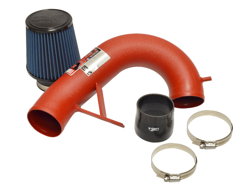 Injen Wrinkle Red Short Ram Air Intake for 17-19 Audi A4 2.0T