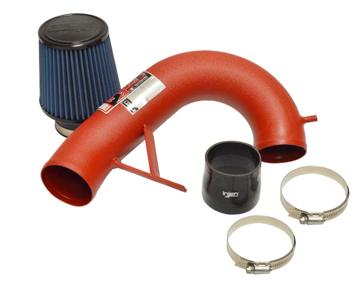 Injen Wrinkle Red Short Ram Air Intake for 17-19 Audi A4 2.0T