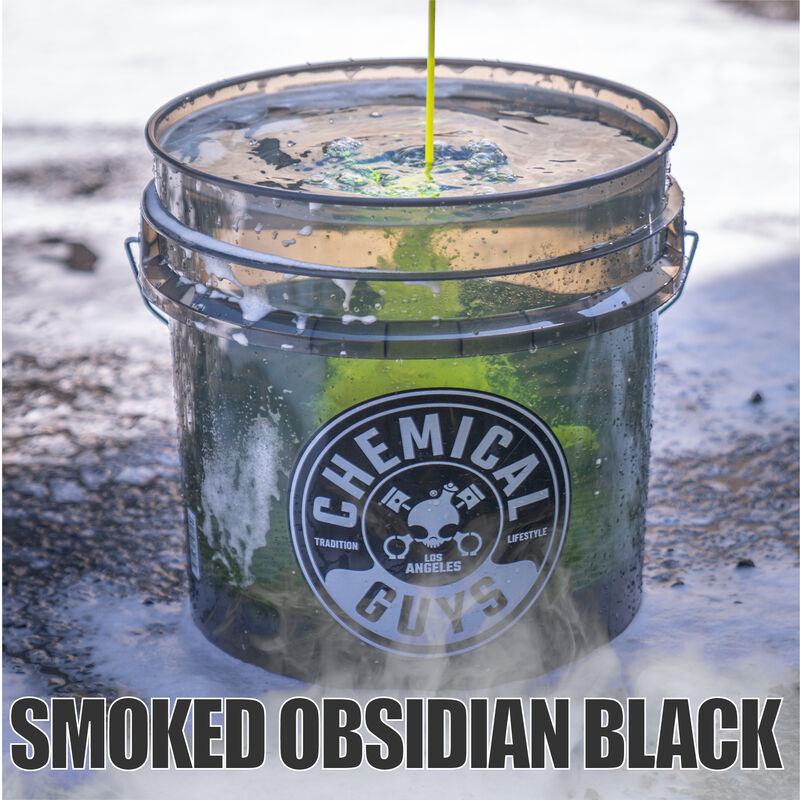 Chemical Guys Heavy Duty Detailing Bucket - Smoked Black - 4.5 Gallon