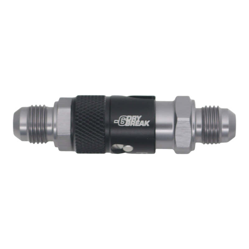 DeatschWerks 6AN Male Flare Quick Disconnect Fitting 2 Anodized Matte Black