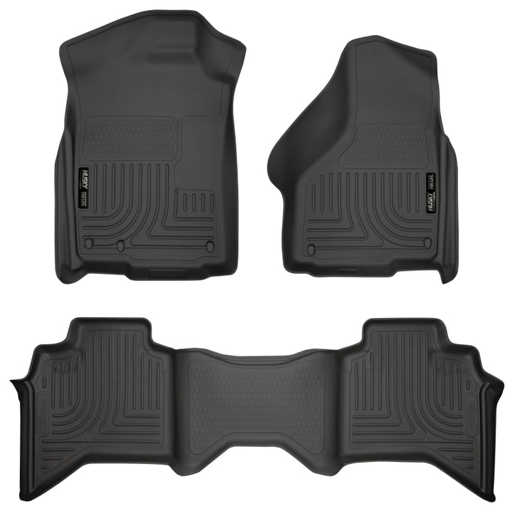 Husky Liners WeatherBeater Combo Black Floor Liners for 03-08 Dodge Ram 1500/2500/3500 Quad Cab - OneFastShop