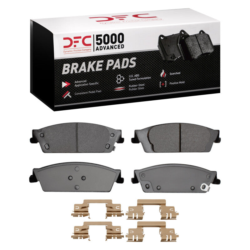 DFC 07-20 Cadillac Escalade ESV Rear 5000 Ceramic Brake Pads And Hardware Kit