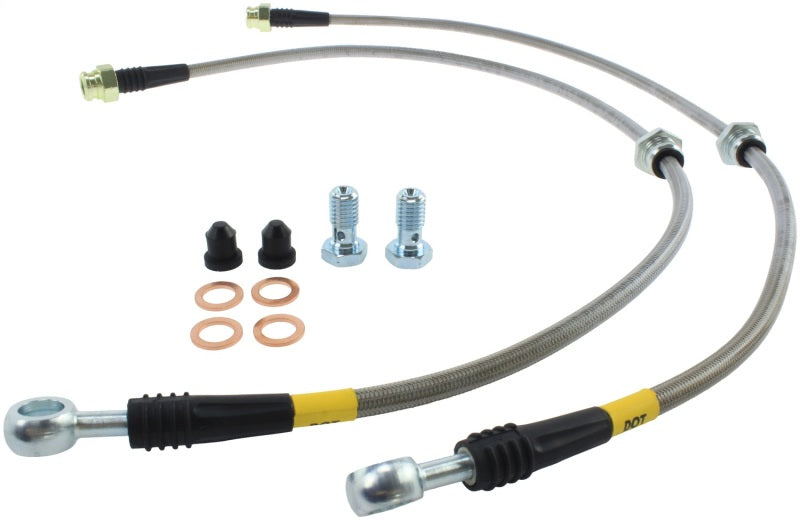Stoptech Front Stainless Steel Brake Line Kit for 2015 VW Golf MK7 - OneFastShop