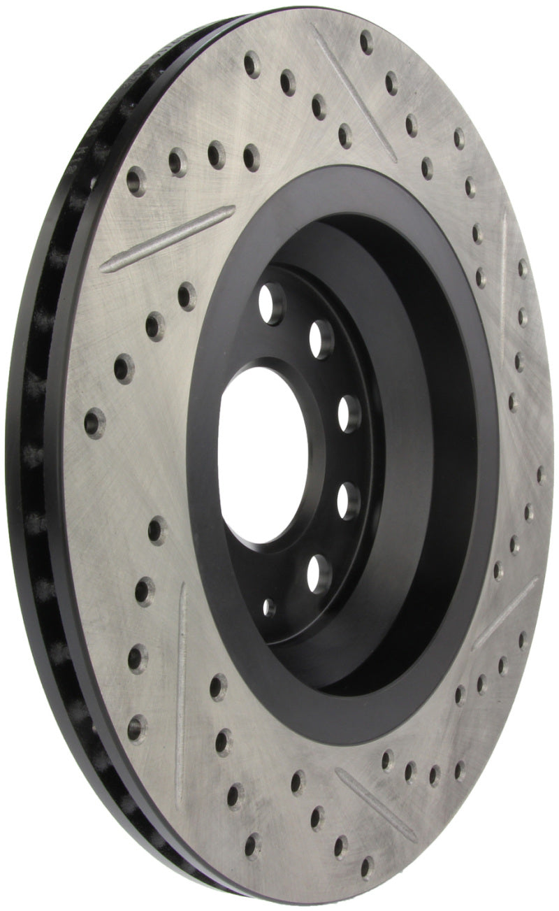 StopTech Slotted & Drilled Right Rear Rotor for 2009 VW Passat CC / 2006-2009 Passat - OneFastShop