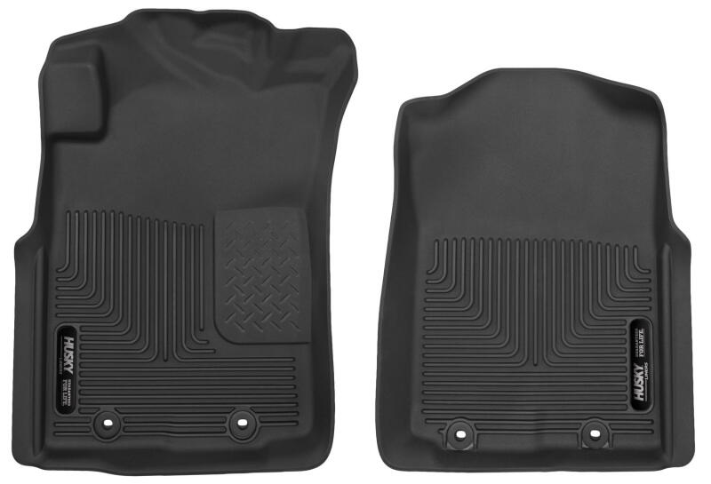 Husky Liners X-Act Contour Black Front Floor Liners for 12-14 Toyota Tacoma Pickup Crew Ext Std Cab - OneFastShop
