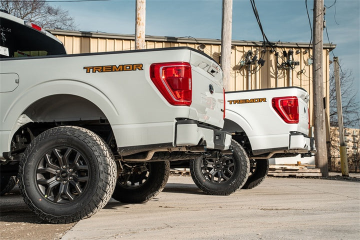 CORSA Performance Sport Cat-Back Exhaust 2021-2024 Ford F-150 SuperCrew 5.5ft Bed 3.5L V6 Dual Rear Exit Black PVD