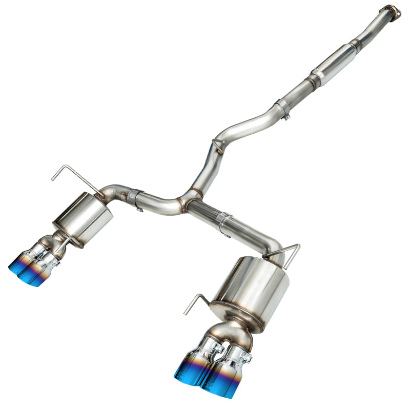AWE Touring Edition Cat-Back Exhaust - Subaru WRX (VA) 2015-2021 - Vapor Blue Quad Tips