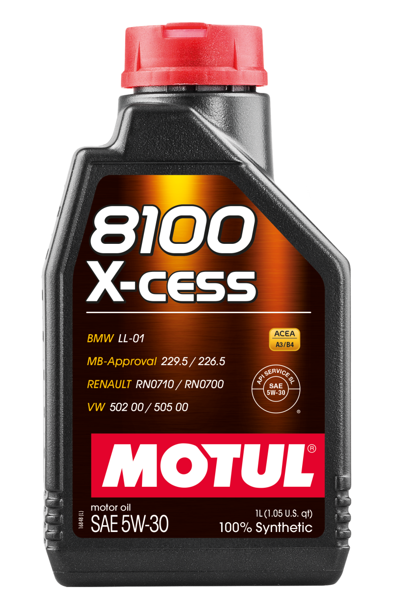 Motul Synthetic Engine Oil 8100 5W30 X-CESS 1L for Vehicle Compatibility: N/A - OneFastShop