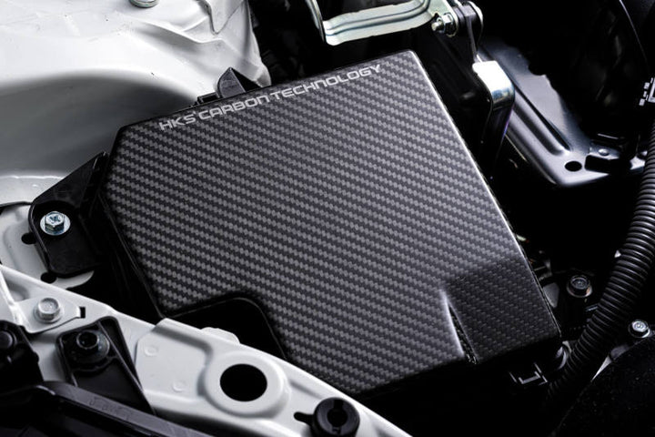 HKS DryCarbon Fuse Box Cover for GR86/BRZ Model