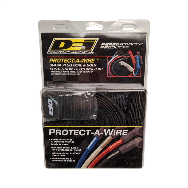 DEI Protect-A-Boot and Wire Kit 8 Cylinder - Black.